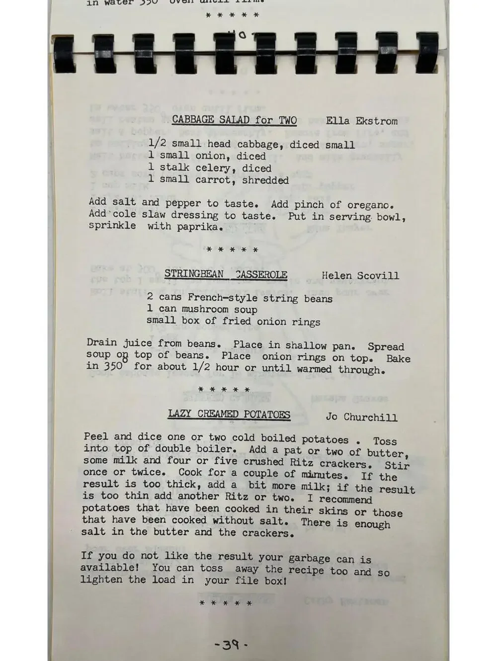 Vintage 1970s Community Cookbook: Methodist Church Recipes, Connecticut
